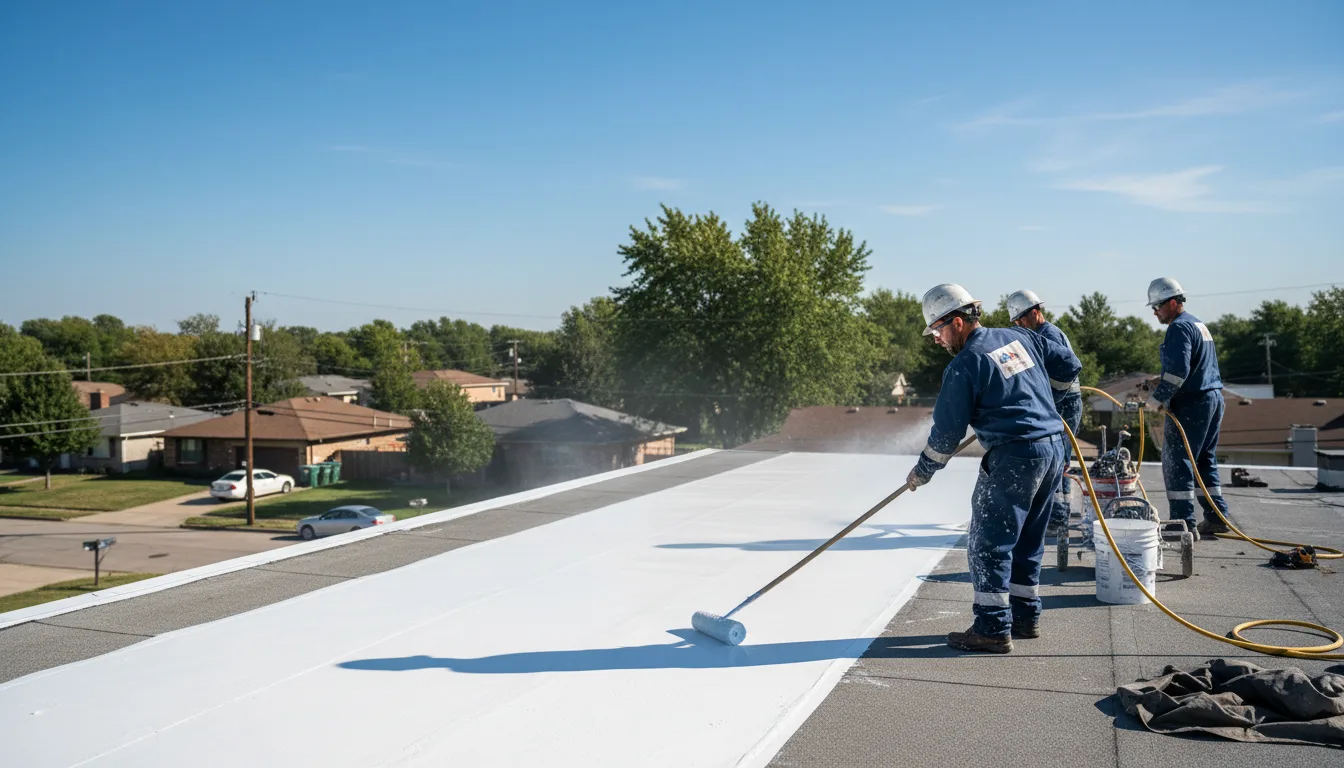 Commercial roof coating in Alexander, NY near me